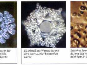 Wasserkristall-Fotgrafien Emoto