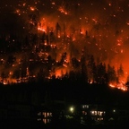 Kelowna BC Kanada brennt