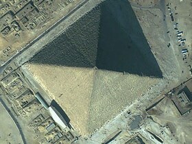 Gizeh Pyramide Tag- und Nacht Gleiche