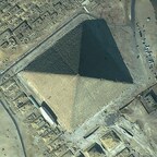 Gizeh Pyramide Tag- und Nacht Gleiche